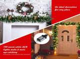 9 Feet Christmas Garland Red Berrieswith LED Lights 13628884