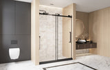 Frameless Single sliding shower door 60 "W x 76" H, 1/4 " Clear Tempered Glass, Explosion W1675P307002