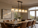 Farmhouse Chandelier 5-Light Dining Room Light Fixture Over Table Kitchen Island Lighting Rustic W1367P460405