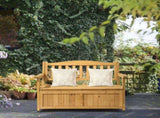 44inch Cedar Yard Storage Box With Backrest Armrest Bright Yellow 23746318