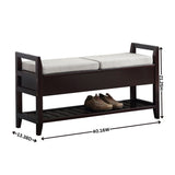 Vannes Espresso Storage Shoe Bench T2574P164222