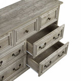 Farmhouse 7 Drawers Dresser for Bedroom, Rustic Chest of Drawers with Natural Texture, Vintage W1785P208362
