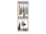 Dover Closet, 2 Shelves, White B097P474256