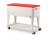 80QT 87.5*38.5*91cm Rectangular Plastic Box Iron Leg Tube Freezer Insulation 01612551