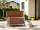Wooden Cat House 00175349