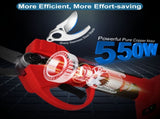 21V Electric Pruning Shears Cordless Tree Pruner Branch Cutter Gardening Scissors With 2 Pack 02411841