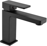 Black Bathroom Faucet, Brushed Black Faucet for Bathroom Sink, Black Single Hole Bathroom Faucet W1932P156219