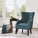 Hannah Button Tufted Wing Chair B03548235