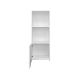 Wall Cabinet 43.3" H, with 1 Door and 3 Shelves, White B097P250867
