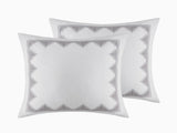 Cotton Printed Comforter Set with Chenille Gray King/Cal King B035128799
