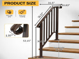 Copper Outdoor 2-Step Iron Handrail 53230346