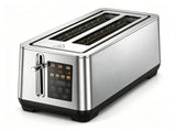 4-Slice Stainless Steel Toaster, LED Display Toaster with 6 Browning Levels & 4 Bread Modes, Defrost 26390251