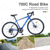 700C Road Bike ,7 Speed Road Bike, for Men Women ,Aluminum Alloy Frame W1019P233453