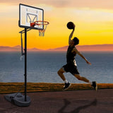 Portable Basketball Hoop for Youth Adults & Kids,Adjustable Height 6.89 ft to 10.01 ft,34 inch W3297P297457