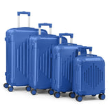 Complete 4-Piece ABS Luggage Set with Diamond Pattern & Reinforced Corners 27757840