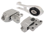 3Pcs Engine Mounts & Transmission Mount Set Replacement for Jeep Renegade Fiat 500X L4-2.4L 40725446