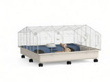 35"35"25" Rolling Small Animal Cage with Water Bottle Hay Feeder Food Dish for Rabbits Hedgehogs 45270649