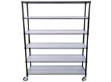 6 Tier 6000lbs Capacity NSF Metal Shelf Wire Shelving Unit, Heavy Duty Adjustable Storage Rack with W465142118