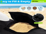 2-Pack 90lbs Patio Base Sandbags 900D Oxford Weatherproof Weight Bags for Offset Cantilever 76691091