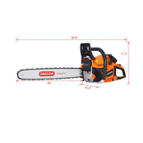 Chainsaw gas 20inch ,52cc Gasoline Chain Saw for Trees ,Wood Cutting 2-cycle EPA Compliant OREGAN W46542537