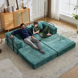 Compression Sofa,Convertible Floor Sofa Bed with Fixed-Shape Frame, Loveseats Boneless Modular 11854585
