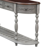 U_STYLE 52''Modern and Contemporary Curved Console Table Sofa Table Entryway Table for Hallway N711P186862E