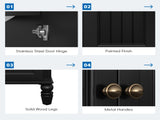 20" Bathroom Vanity with Sink, Bathroom Cabinet with Two Doors, Magnetic Door Stopper and Adiustable N725P195132B