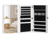 The Whole Surface PVC Film Wall Hanging Door With Lock Jewelry Cabinet Fitting Mirror Cabinet 55686677