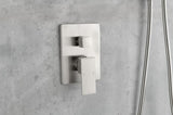 Shower System,Waterfall Rainfall Shower Head with Handheld, Shower Faucet Set for Bathroom Wall TH-78110-NS
