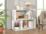 3-Tier Bookshelf with Display Shelf for Small Space White, 20" x 7" x 22" - Open Storage Display 87489405