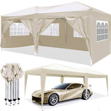 ZNTS 10'x20' EZ Pop Up Canopy Outdoor Portable Party Folding Tent with 6 Removable Sidewalls Carry Bag 95814633