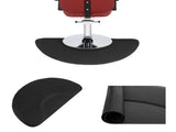 3x 4.5x 1/2" Beauty Salon Semicircle Anti-fatigue Salon Mat Black 42550201