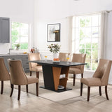 61.81 inch Extendable Dining Table with Built-in Storage, Modern Wooden Table with Sturdy W2317P251939