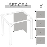 Universal Gazebo Sidewallt Coffee-AS 33561320