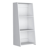 Note 47" Tall Three-Tier Ladder Bookcase White B200P253718