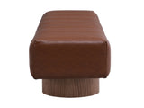 Upholstered Dining Bench for Dining Room, No-Assembly End of Bed Entryway Bench Ottoman for Bedroom N779P253550B