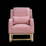 Welike 27.5 "W Modern Accent High Back Living Room Casual Armchair Rocker with One Lumbar W834105961