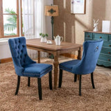 ZNTS Modern, High-end Tufted Solid Wood Contemporary Velvet Upholstered Dining Chair with Wood Legs 93951433