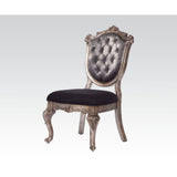 Silver Grey and Antique Platinum Tufted Side Chair B062P209234