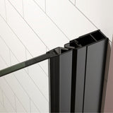 Pivot swing single glass panel door 34 in.W x 72 in.H,adjustable 33.5-35 inch frameless W2269P249430