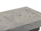 Rectangle Propane Fire Pit Table, Modern 2in1 Outdoor Firepit Table with 3Level Adjustable Height W853P553906