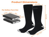 Electric Heated Socks for Men Women Battery Powered Heated Socks Rechargeable Feet Warmer with 4 06789524