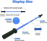 Barbell Bar Plates 4Ft Solid Iron Fitness Weightlifting 07883331