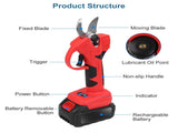 21V Electric Pruning Shears Cordless Tree Pruner Branch Cutter Gardening Scissors With 2 Pack 02411841