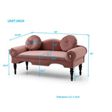 54"Width Modern Velvet Upholstered Loveseat Sofa Accent Bedside Entryway Bench Small Sofa 2 Seater W111770947