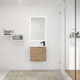 Bathroom Vanity with Sink 22 Inch for Small Bathroom,Floating Bathroom Vanity with Soft Close W99968770