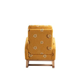 26.8"W Modern Rocking Chair for Nursery, Mid Century Accent Rocker Armchair With Side Pocket, W129848072