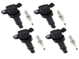 Pack of 4 Ignition Coil Spark Plugs fit for Hyundai Accent Kia Rio Soul 1.6L 12-19 44997692