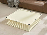 35.43 inch Square Coffee Table Vintage Sturdy Fiberglass Table For Living Room Apartment Office No W876P408731