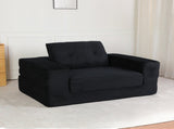 Compression Human Dog Sofa Bed for Adult & Pets,Modern Floor Couch With Pillow for Living Room 51304320